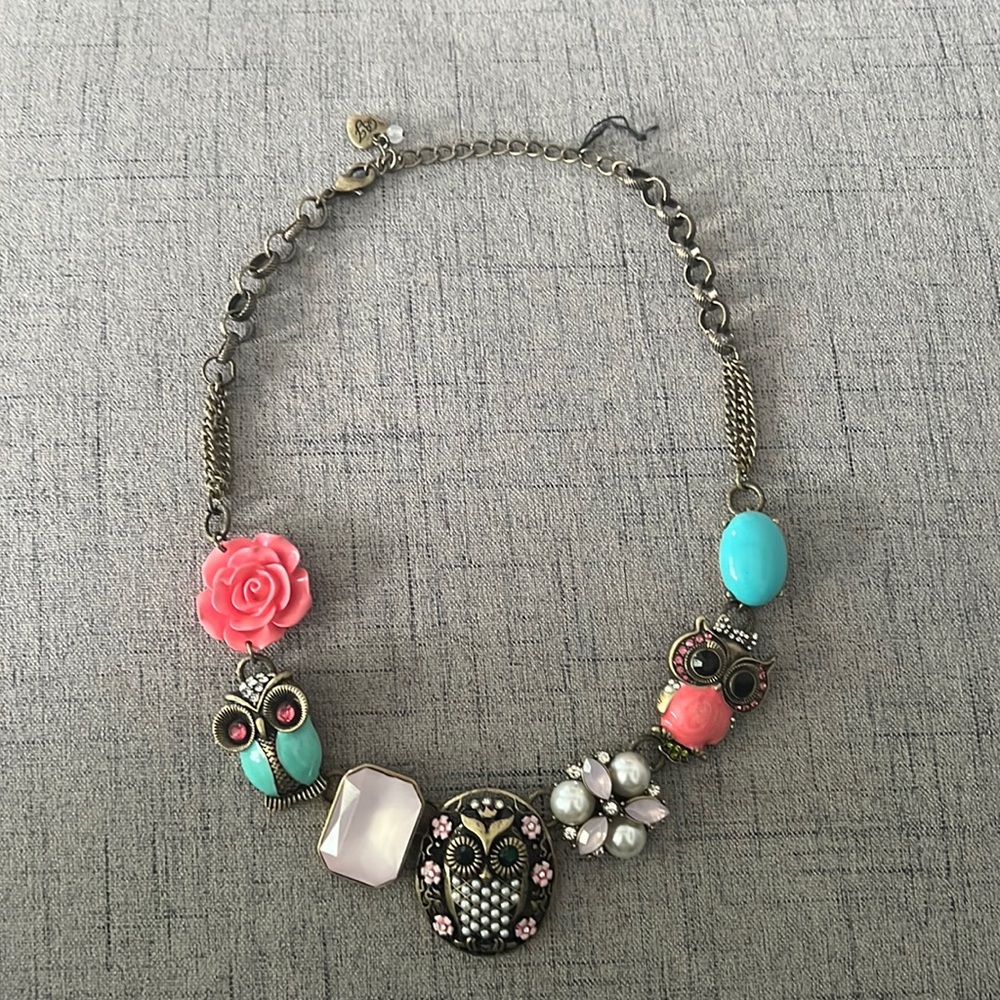 Betsey Johnson Owl Necklace